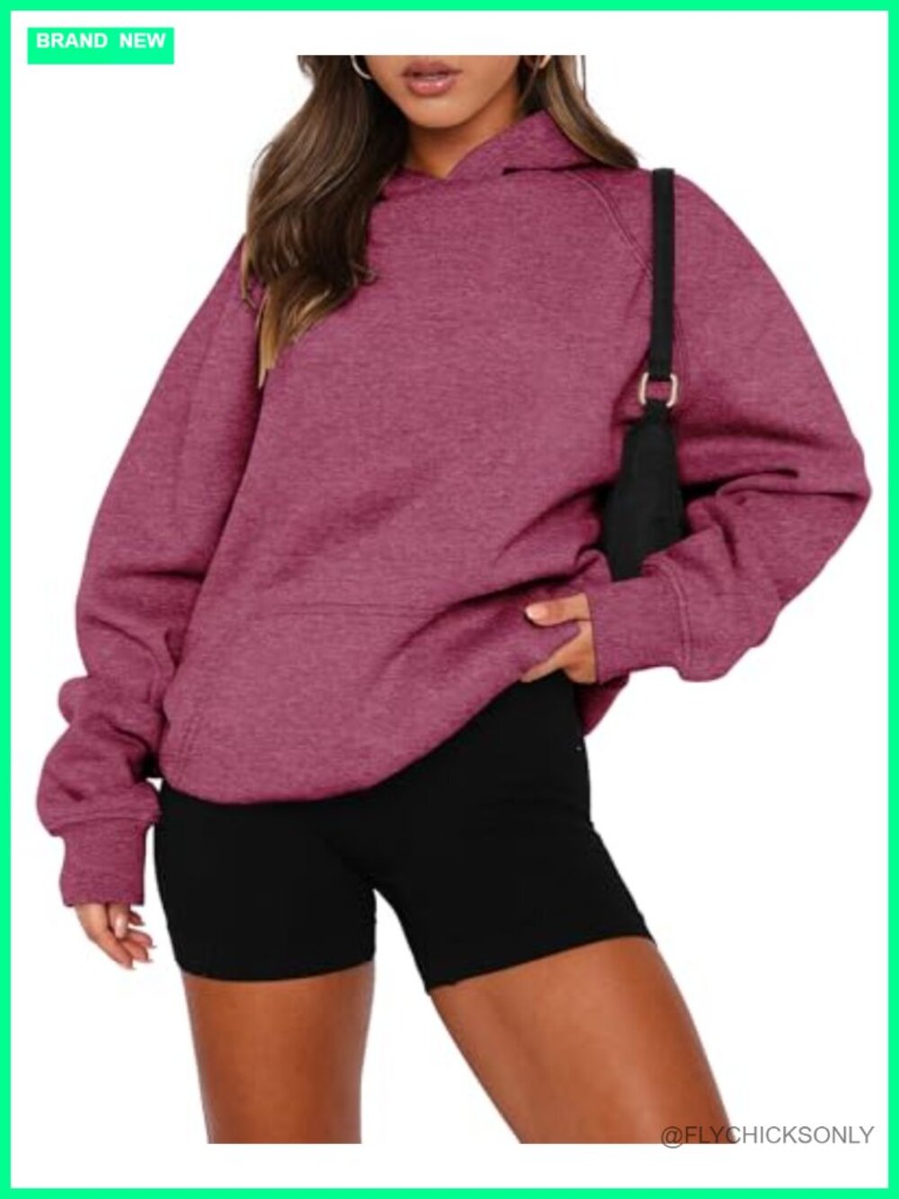 Women's Long Sleeve Pullover Hoodie with Kangaroo Pocket Fleece Sweatshirt
